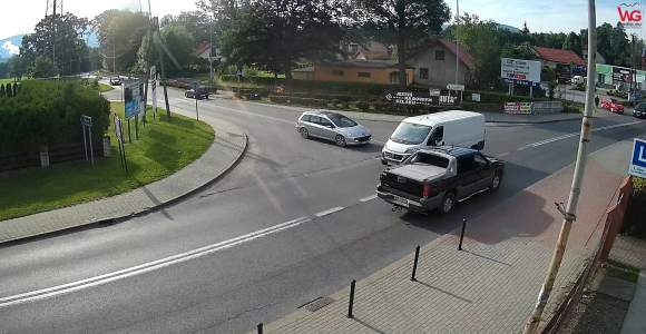 Kamera WG - skrzyżowanie ul. Zielonej z ul. Kościuszki